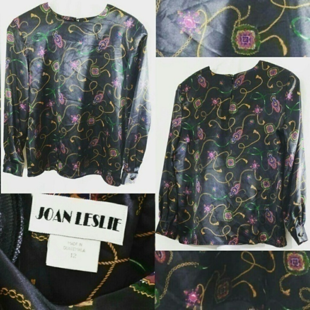☄Vintage Joan Leslie Ropes & Chains Shirt